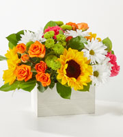 Sun-drenched Blooms Box Bouquet